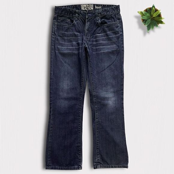 Kenneth Cole Reaction Jeans Sz 32X31 NO ZIP/BUTTON - Picture 2 of 10